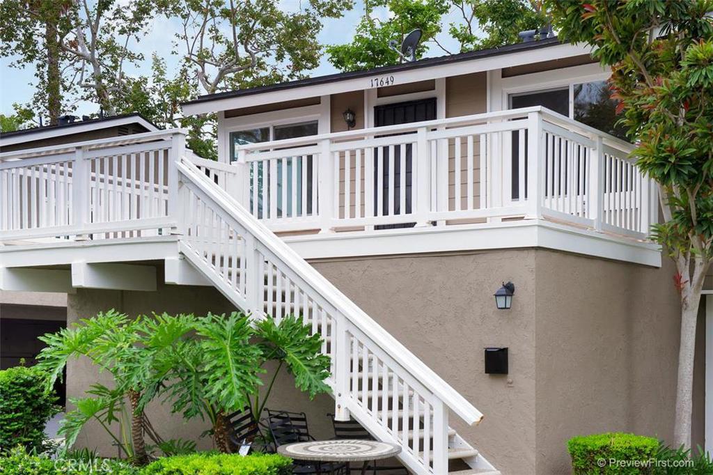 Perfectly located penthouse unit in the newly updated Bayshore community. All new exterior paint throughout the complex, along with updated pool and common areas, make Bayshore even more desirable than ever before!! Your new home is tucked away in the rear of the complex, a private staircase leads you past your exclusive patio into your end unit with a bright, open floor plan. Freshly painted, with new carpet and gorgeous laminate wood flooring. Vaulted ceilings and new lighting fixtures add tons of charm to this quiet space. Very peaceful with no one above or below you and only one shared wall. Master has ceiling fan and large walk in closet with organizer. And when it is time for entertaining and enjoying the fresh ocean breezes, it's out to the massive front patio with fresh paint and low maintenance vinyl railing. Such a great way to show off your new place to your friends and family...or maybe just enjoy a quiet night over a BBQ and a glass of wine. Only 2 miles to the beach, close to the highly desirable Huntington Beach schools and conveniently located to parks and shopping. This place has EVERYTHING you have been looking for! Hurry, it won't last long! Check out the floor plan tour link to walk through this awesome condo!