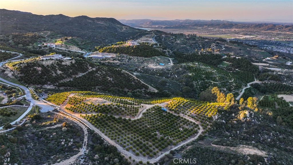 Absolutely Stunning Homesite with Breathtaking Panoramic View Surrounded by Beautiful Luxury Homes. Nestled in the Heart of La Cresta. This Eleven Acre Property Offers a Well Maintained Orchard with 1,800 Tangerine Trees and a Large Graded Building Pad. Build Your Dream Home in Serene, Tranquil and Almost Surreal Settings, Harmoniously Blending Picturesque Landscape with Modern Amenities. Enjoy Equestrian Riding Trails Throughout La Cresta and Hiking Trails of Santa Rosa Plateau, Ecological Reserve and Seasonal Tenaja Falls. Enjoy the Peaceful Country Living with Easy Access to Excellent and Award Winning Schools, Shopping, Dinning, World Class Golf and Nearby Wineries of Temecula Wine Country, as well as Pechanga Resort and Historic Old Town Murrieta and Historic Old Town Temecula (EST. 1859). Water Resources are Abundant with a Well Producing 56 gallons per minute and 20,000 gallons of storage, with a booster pushing over 80 gallons per minute. Welcome to La Cresta!