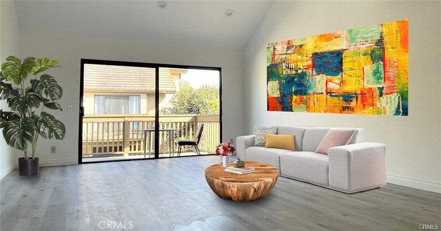 WELCOME HOME TO THE MOST BEAUTIFUL ONE- STORY CONDO LOCATION IN THE ORANGE TREE LAKE CONDOS COMMUNTY, JUST A SHORT DISTANCE FROM THE IRVINE SPECTRUM, IRVINE VALLEY COLLEGE. THIS BRIGHT 2 - BEDROOM, 1 FULL BATH UPSTAIRS UNIT OFFERS A SPACIOUS OPEN FLOOR PLAN WITH VAULTED CEILINGS, PLENTY OF NATURAL LIGHT, AND A LARGE FAMILY ROOM. THE DOUBLE SLIDING DOORS OPEN TO PRIVATE BALCONY OVERLOOKING A PLEASANT STREAM. . UPDATED WITH NEW LUXURY VINY FLOORING, RECESSED LIGHTING, FRESH PAINT THROUGHOUT THE ENTIRE HOUSE, A NEW SINK, AND A NEW A/C UNIT. THIS CONDO IS MOVE – IN READY. THE INDOOR FULL- SIZE WASHER AND DRYER ARE LOCATED IN THE HALLWAY CLOSET, PROVIDING AMPLE STORAGE SPACE. BOTH BEDROOMS ARE NICE GENEROUSLY SIZE WITH LARGE CLOSETS AND EASY ACCESS TO THE BATHROOM. ENJOY THE RESORT-LIKE COMMUNITY AMENITIES, INCLUDING TENNIS COURTS, TWO LARGE HEATED POOLS AND SPAS, A BASKETBALL COURT, A GYM, AND A CLUBHOUSE.  THE CONDO IS CLOSE TO THE PUBLIC OAK CREEK GOLF CLUB, IRVINE VALLEY COLLEGE, SHOPPING AND THE 5/405 FREEWAYS. THIS UNIT INCLUDES AN ASSIGNED CARPORT WITH ADDITIONAL PARKING PERMIT. COME & VISIT US TODAY! **CONDO INCLUDES WASHER, DRYER, REFRIGERATOR, TRASH AND WATER AS PART OF THE HOA FEES**