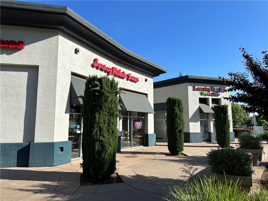 Prime corner location ln the heart of Chico's best daily needs shopping area. Suite 125 Corner building with 2,000 sq. ft. currently set for a restaurant with outdoor patio seating. Great signage and visibility at the corner of Mangrove and Vallombrosa, one of the best retail intersections in town. Right across from Chipotle and Rite Aid. Neighboring Tenants include Jersey Mike's, T-Mobile, Message Envy, Gen Kai Sushi and Brave Coffee. Landlord motivated to put a good lease package together so your business will profit and grow. The Shops at Mangrove are now being marketed and leased locally for the first time. Great opportunity to lock in a good deal. Why spend a fortune in rent on overpriced commercial space? Call now to discuss your opportunity.