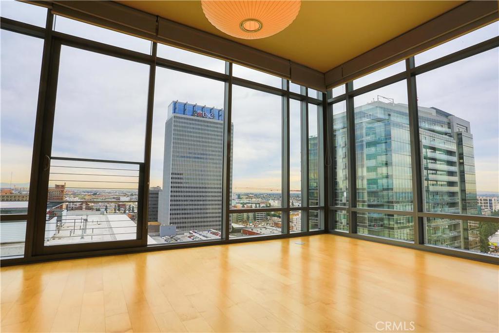 One of the sleekest buildings in DTLA this tremendous 16th Floor (out of 19 floors so it's near the TOP), CORNER UNIT with sweeping spectacular views will have you living in style at the heart of everything DTLA. Built in 2007, this 1 bedroom, 1 bath, 1 car underground garage parking, has laundry in the unit, a tremendous on-site gym, resort style pool and BBQ area. Located only 2 short blocks from Staples Center, LA Live, Ralph's Grocery Store, Nokia, and an unlimited amount of restaurants and entertainment. Also just a few blocks from the new Whole Foods. Concierge entrance and service. Living here you will be near the center of EVERYTHING!