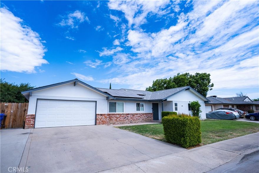 POSSIBLE SELLER CREDIT!!! This lovely home has so much to offer and is located near great schools, parks, restaurants, and shopping. When approaching you will immediately feel at home! We have a great open family room with a fireplace insert a nice sliding glass door that leads out to a cover patio an inground pool and spa! Also, 3 bedrooms, 2 bathrooms, an updated kitchen, granite countertops, stainless steel appliances, a nice wood planked accent wall in the kitchen, plantation shutters in the kitchen and some newer blinds throughout, newer laminate flooring, a fresh crisp new coat of paint on the interior walls, and we have SOLAR! This one won't last long call today to schedule your private showing.