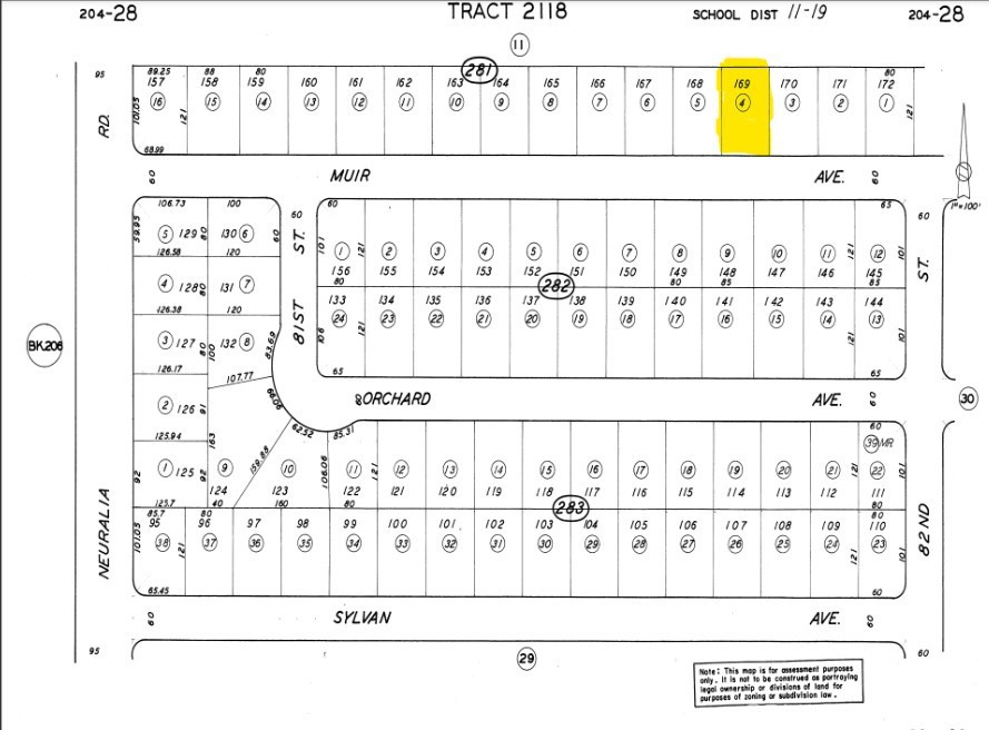 Photo 2 of 2 of 8175 Muir Avenue land