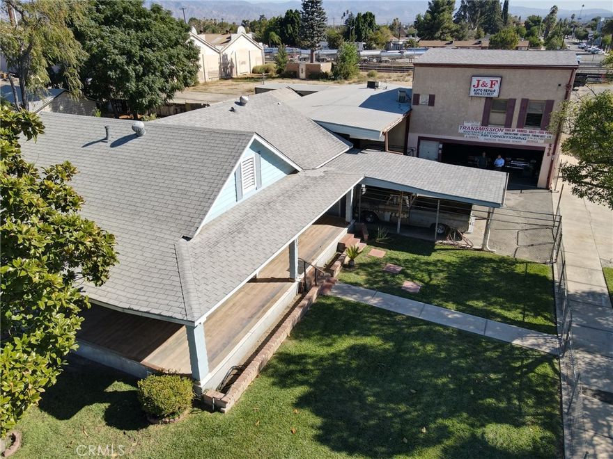 Here’s your chance to own a thriving business and residence in one! This prime corner lot property combines a fully equipped auto repair workshop with a comfortable, spacious home, offering both residential charm and commercial potential. The business boasts a well-designed downstairs reception area that opens directly into a large garage—perfect for running a successful auto repair operation. The garage includes a restroom for clients and employees, ensuring convenience and practicality. Above the business area, an upstairs loft with a chimney and restroom creates a cozy, independent space, ideal for a lounge or additional office area. Adjacent to the workshop, the 3-bedroom, 2-bathroom home provides a welcoming and private retreat. Spread over 3,572 square feet, the home’s gated front yard showcases a lush landscape with trees and grass, while the backyard offers a more intimate space with a wooden fence for added privacy. This property’s corner location not only boosts business visibility but also enhances the home’s appeal, making it a rare opportunity to seamlessly blend work and life in one exceptional property.



THIS PROPERTY IS BEING SOLD ALONG SIDE BUSINESS OPPORTUNITY (CV24229136). THE SELLER IS SELLING THE AUTO REPAIR BUSINESS WITH EVERYTHING INCLUDED BESIDES PERSONAL TOOLS.
