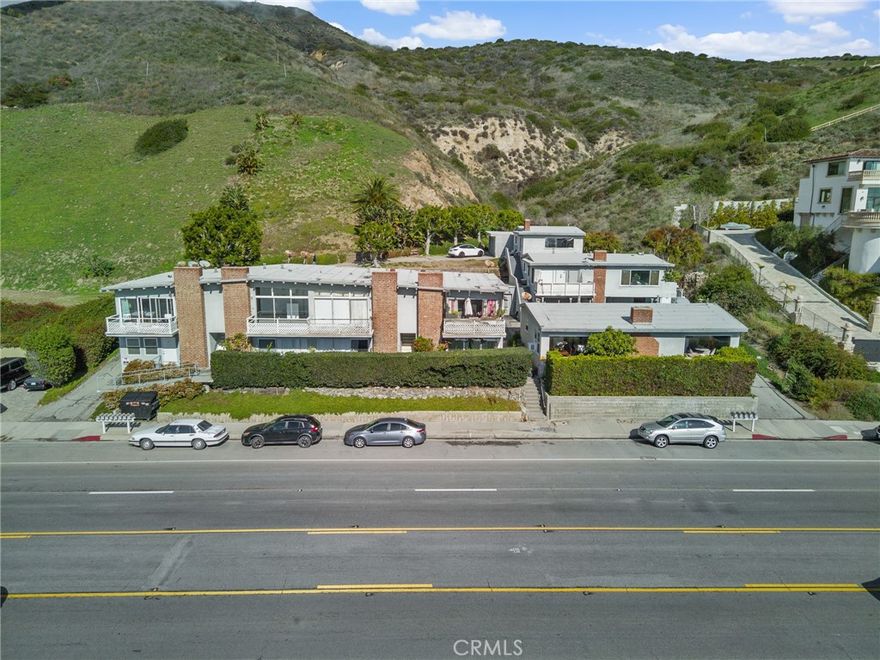Trust Sale - First time on market in 40+ years. Rare opportunity to own multifamily in the heart of Malibu across from the famous Carbon Beach "Billionaires Beach" section of Malibu. 13 units, 3 buildings on almost an acre. A redevelopment opportunity or value add opportunity. Proforma income estimated to be 150% higher than existing gross income. A stones throw from the famous Malibu Pier, close to the Country Mart shopping center and right across the street is the beach access through the some of the most valuable oceanfront properties in California. One unit just remodeled. A 3 car garage may be a possible ADU conversion.