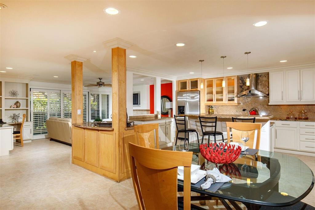 RARELY AVAILABLE - 1,700 SQ FT! Single level~3 Bedroom~2 1/2 Bath condo in the exclusive "Ocean Front" community of Seascape Sur. Tastefully remodeled in every room, including raised ceilings, crown molding, custom cabinetry, granite counters, stainless appliances, travertine flooring and loads of recessed lighting. Spacious tiled patio for entertaining. Amenities include "Direct Beach Access", 2 pools, 2 spas, tennis cts, gated underground pkg & lush landscaping. Walk to shops, restaurants & race track Neighborhoods: SOLANA BEACH Complex Features: ,,,,,, Equipment: Dryer,Garage Door Opener, Range/Oven, Washer Other Fees: 0 Sewer: Sewer Connected, Public Sewer