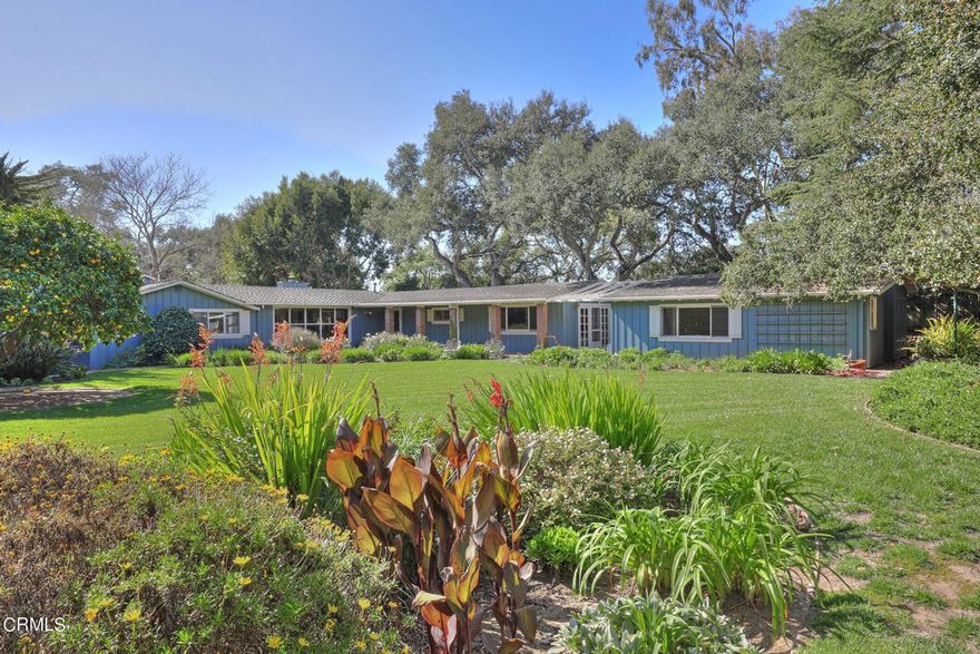 Hedgerow Montecito! Cottage style home, plus a separate guesthouse, perched on 0.87-acre flat parcel in a prime location. The flag lot offers privacy and unparalleled tranquility. Must be seen in person. Single level home and in close proximity to Montecito Union School, Butterfly beach, the upper Village and the lower Village. The property offers 3 bedrooms, 3 bathrooms in the main house and a separate guesthouse. Many potentials for this exceptional property in Hedgerow Montecito.