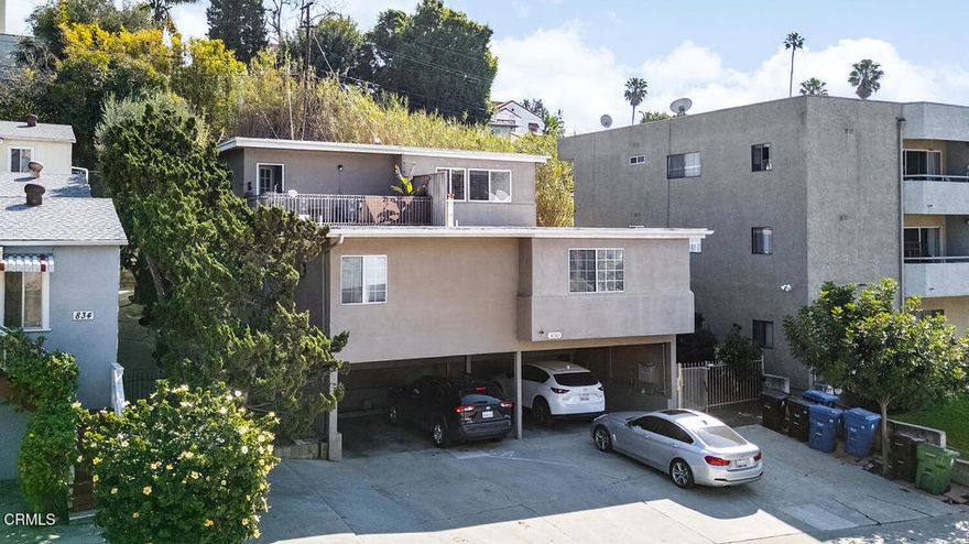 This triplex presents an exceptional investment opportunity on a quiet street in Silver Lake, conveniently located and just a short distance to Sunset Boulevard. The property comprises three units, two units with two bedrooms and one bathroom, and the third unit with two bedrooms and two bathrooms. This property is well suited for owner-occupants, as one unit is currently vacant, providing the opportunity to reside on-site while generating strong rental income from the remaining units. The property features four tandem parking spaces, accommodating up to eight vehicles, with one tandem space available for additional rental income. The property also features excellent future development potential with nearly 4k sf of unused site area. Conceptual plans are available for constructing two detached Accessory Dwelling Units (ADUs), each designed with three bedrooms, three bathrooms, and approximately 1,400 square feet each. Furthermore, there is potential to construct additional ADUs by converting the carport. Recent changes in CA ADU laws present exciting opportunities for adding more units. With a Proforma Gross Scheduled Income of $132,324 and approx. NOI of $97,240 and an approx. Cap Rate of 5.7 %, this unique opportunity should not be missed.