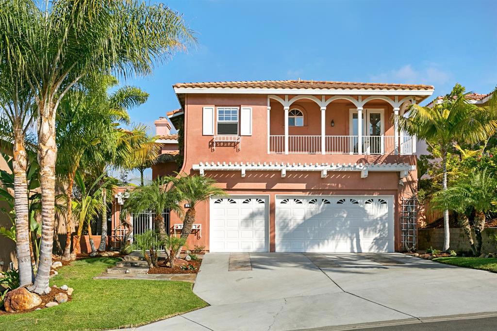 Exceptional 4BR/3BA home on large lot with amazing panoramic views of Del Mar Fairgrounds and the ocean. Enjoy the best of Carmel Valley living at a quiet great location close to schools, beaches and shopping. Travertine and wood floors, upgraded tiled bathrooms, open floor plan and an entertainers kitchen opening to backyard with endless unobstructed views. Enjoy the outdoor fireplace and BBQ area or spend quality time on the upstairs view deck! Spacious 3 car garage with epoxy floors for all your toys! Neighborhoods: Venezia Del Mar View: City,Evening Lights