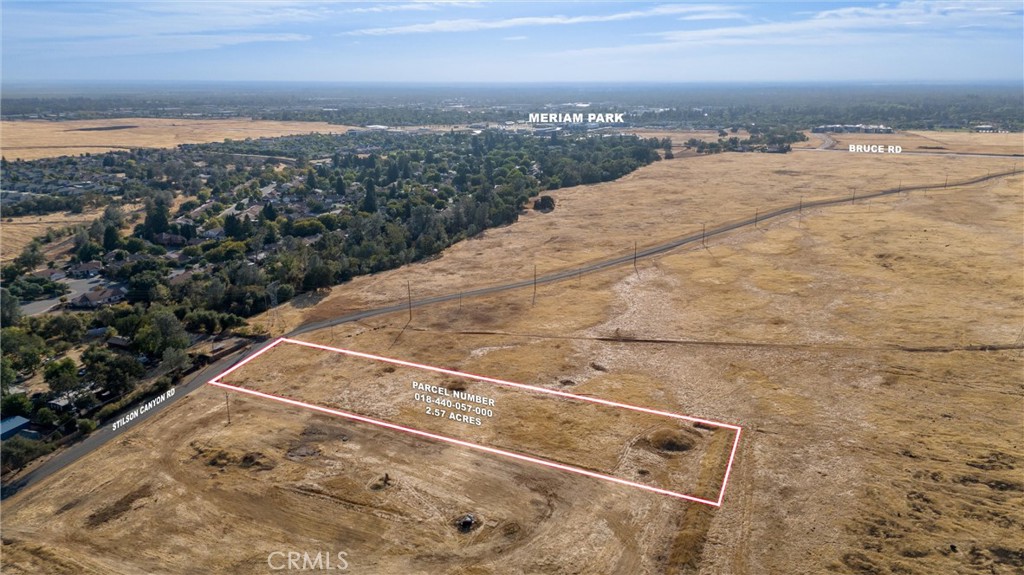 Here's your chance to own a 2.57-acre parcel with beautiful sunrise and sunset views! It is close to Meriam Park, shopping, recreation, and the hottest restaurants. This parcel provides ample space for your home, barn, and your farm animals. Stilson Canyon is an area of custom and highly desirable homes, perfectly situated for easy access while maintaining privacy and exclusivity.