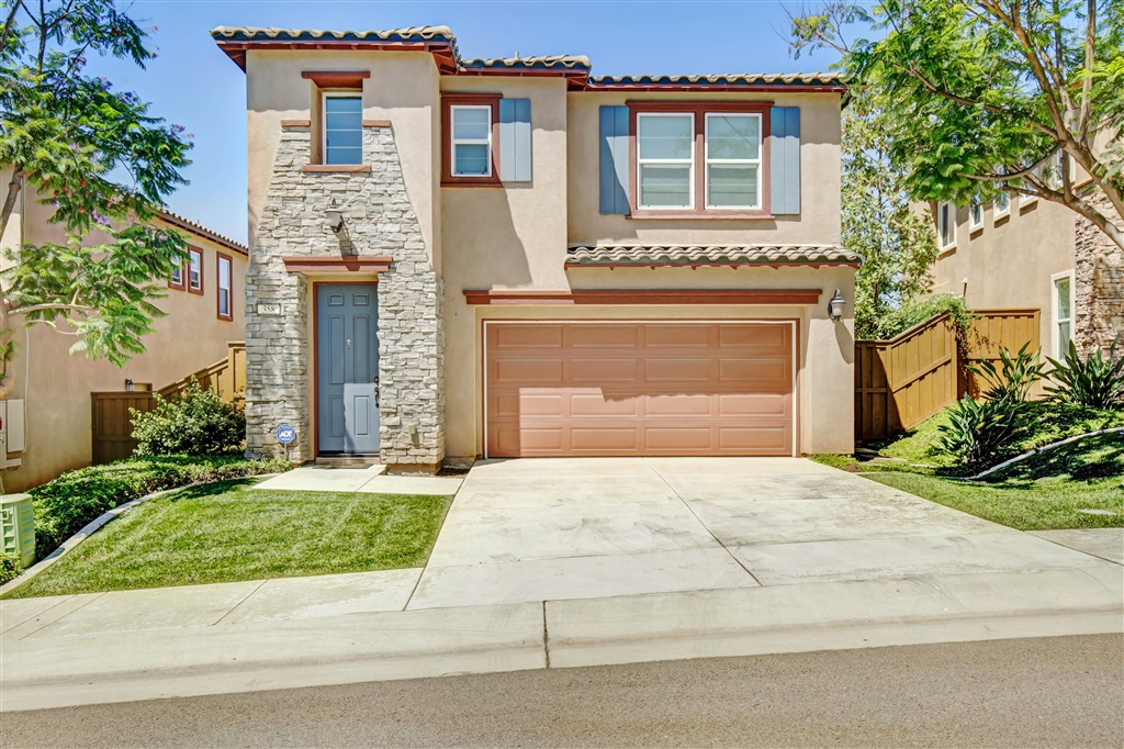 Priced to sell! Almost New, barely lived in two-story home with an attached two-car garage in the highly desirable community of Tesoro. This Beautifully maintained home is 10 minutes from Oceanside Beach. It boasts an open floor plan with Ceramic Tile Flooring throughout the first floor, neutral paint and trim, a cozy fireplace, and recessed lighting. A well-appointed and functional kitchen boasting gorgeous granite counter tops, rich cherry cabinetry, plus breakfast bar seating. Sliding Door access to side yard featuring a concrete patio and low maintenance landscaping. All bedrooms are upstairs including the spacious master suite complete with en-suite bathroom featuring dual sinks, a relaxing soaking tub, separate shower enclosure, plus a huge walk-in closet. Community amenities include a picnic area and playground. Conveniently located, just minutes away from shopping, dining, great schools, parks, Highway 78, and so much more. Don’t let this opportunity pass you by. Neighborhoods: Tesoro Community Equipment: Fire Sprinklers,Garage Door Opener, Range/Oven Other Fees: 0 Sewer: Public Sewer Topography: LL