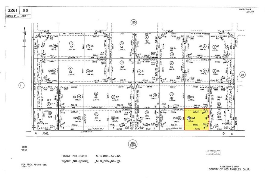 2.12 +/- Acres land, Zoned LCA22* (Agricultural/Residential) Land in Antelope Acres right on Ave. D (Hwy. 138) with 332 feet frontage. It is a few minutes from Hwy. 14 to the East and Hwy. 5 to the West. With easy access to Lancaster and Palmdale. It is a good investment opportunity. Caltrans may want to widen the Highway. 138, Potential for future commercial use. 

You may google the following GPS coordinates to locate the property: 34.776172  -118.353556