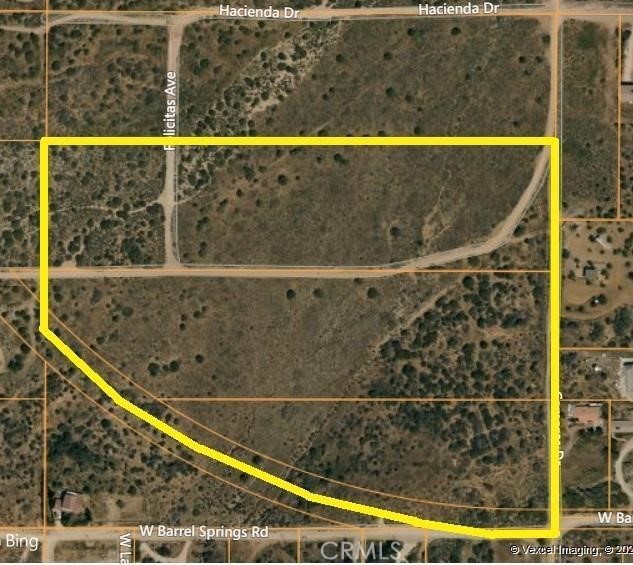 RARE VIEW PROPERTY. 25 Acres close to custom homes in Ana Verde. Made up of 3 legal parcels. This property will make a great Private Estate for you and your family. Since you will have 3 separate lots, you can built a house and potentially an ADU on each lot. Of course confirm all with the county. Or great for a Developer of Custom Homes. In the Palmdale Ana Verde Foothills on Barrel Springs Road and Camares. Power, Natural Gas and Public Water are all on Barrel Springs. Peaceful Rural type location but just minutes to the Freeway, Shopping, etc. Per LA County zoned for 1 Acre Parcels. Being sold together only. Lots of opportunities here! Buyer to verify all aspects of development. Includes APN's 3054-014-029, 030, 032.