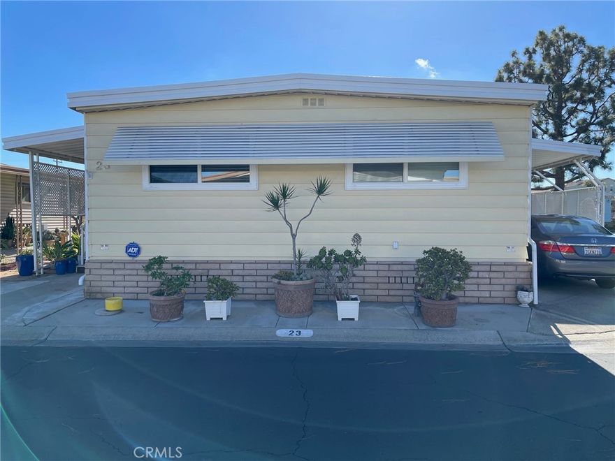 Come See This Wonderful Home in a quiet Senior Park! Corner good Location!!

Nice cozy and very clean 55+ senior “PLAZA PINES ESTETES" mobile home park community  with low rent.

Close to shopping centers, restaurants and freeway. This is 2 bedrooms and 2 bathrooms with wide open roomy closets and an airy floor plan wide open living room and central AC & Heater. Extra secure pier jacks are installed.

This house is approximately 1344 sqft, inside the laundry room(included large Samsung washer & dryer)

The front porch and master bed connected to the Den (additional room) can be another bed or office room.

This house includes a big shed and 2 widely expanded covered carports. This house painted outside a year ago very well maintained. 

The owner has been upgraded a lot inside and outside.

Community Park has a club house, library, pool, spa, laundry and plant of visitor parking lots.

The seller is very motivated. all buyers must be approved by “Plaza Pines Estates” management.

The refrigerator, 2 big sizes of wall mounted TV are included with the sale.