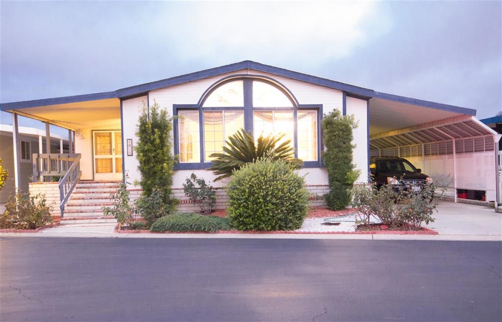 Value, Value, Value. Large home in 55+ community. Very large Master Suite with dressing room, shower and tub in Master Bath. Vaulted Ceilings, real fireplace in the Family Room. Large Kitchen, Large Laundry Room. Rancho Carlsbad has many activities for the homeowners. Close to Scripps medical offices and Tri Cities Hospital. Short drive to the beach, shopping, and I-5. Enjoy resort like living in a convenient location. 24 hour onsite security. This home is ready for you to make it your own! Neighborhoods: Rancho Carlsbad Complex Features: ,,,,,,,, Equipment: Range/Oven, Shed(s) Other Fees: 0 Sewer: Sewer Connected Topography: LL