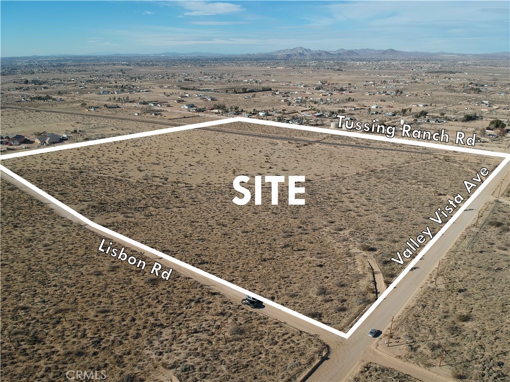 For Sale: For Developers and investors alike. 2 Parcels totaling ±36.2 AC within a quiet rural neighborhood in the unincorporated area of San Bernardino within the sphere of influence of the Town of Apple Valley. Zoned Rural Living, the land can be split into multiple 2.5 AC lots. Exact number to be determined based on setbacks and development requirements. The two parcels are split between the railroad track, with both sides accessible via the street crossing along Valley Vista Ave. Surrounding the Site is a great mix of homes, both older and brand new. Utilities are nearby, some just along the street. While several miles from Interstate 15, the Site is located in the middle of multiple cities in the area including Victorville, Hesperia, Lucerne Valley and less than 1 hour from Big Bear and other destinations. A great development site. Take in amazing views of the valley. Buyer to verify all.