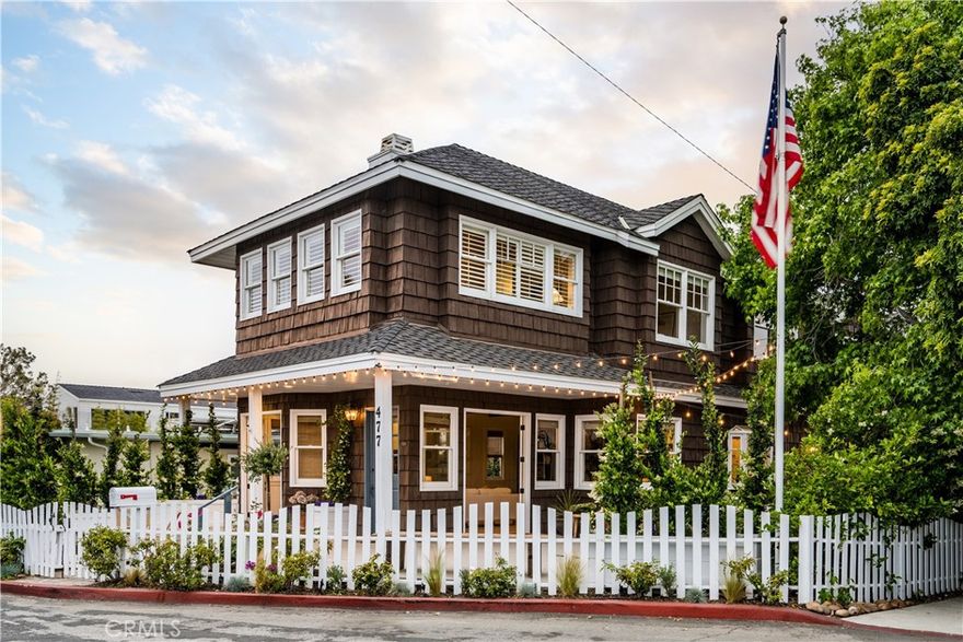 Your very rare opportunity to own a gorgeous home near the water with a real yard! A true Hamptons style entertainer's dream nestled in the heart of Manhattan Beach's coveted Sand Section perfectly located at the end of an ocean view cul-de-sac. This stunning 6-bedroom, 4-bathroom residence boasts over 3,000 sf of luxurious living space and offers the most incredible yard all just moments from the beach. As you step inside, you are immediately greeted by the impeccable craftsmanship and thoughtful upgrades that define this exquisite home. The main level features an inviting open floor plan adorned with breathtaking hardwood floors, seamlessly blending the living, dining, and kitchen areas. The true gourmet chef's kitchen is a culinary masterpiece, complete with top-of-the-line appliances, oversized island, and ample storage space, perfect for entertaining guests or enjoying intimate family dinners. Upstairs, discover a versatile bonus room that can be transformed into a media room, or play area to suit your lifestyle needs. The primary retreat offers a serene sanctuary with meditation room, private office, walk-in close and en-suite bathroom with sunset views providing a peaceful oasis to unwind after a day at the beach. Each secondary bedroom is located upstairs (one down) and all beautifully designed with relaxation in mind. The gem of this property is what makes it so well known in the neighborhood as you step outside to your own dream yard! Double glass doors open to a fire pit area with a peekaboo view of the Pacific. More double glass doors completely open to give the indoor/outdoor lifestyle open to a large deck with plenty of outdoor seating, al-fresco dining under string lights, waterfall feature, incredible stone pathways and large grassy pad with swing set and your very own fruit and vegetable garden. All surrounded by a charming white picket fence, this spacious outdoor area is well known in MB for family and neighborhood gatherings. Located in one of Manhattan Beach's most sought-after neighborhoods, this exceptional home offers the perfect blend of luxury, comfort and convenience. Whether you're lounging on the beach, exploring local shops and some of the best restaurants, or soaking in the vibrant coastal atmosphere, this home encapsulates it all. This one is not to miss as it embodies all the feels of  "this is home."