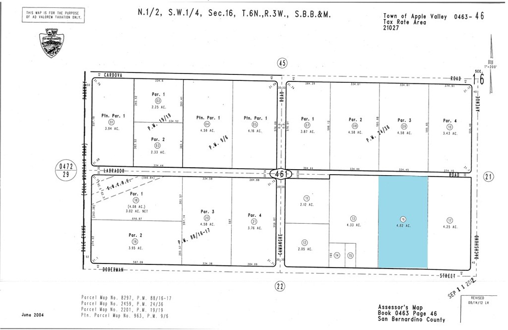 Located inside the NORTH APPLE VALLEY INDUSTRIAL SPECIFIC PLAN. Adjacent property is also for sale and sellers may consider a lower price if the 2 properties are sold together. The Big Lot's warehouse now complete and operating. Next to 1.2 M sq ft Walmart Distribution Center. Another 5.4M sq ft is planned. The Town of Apple Valley has created a dynamic growth opportunity in this area with their stream lined approval process. POWER RUNS ACROSS PROPERTY! GPS 34.60512, -117.20002