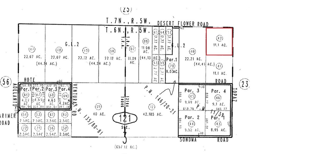 11.1 Acres available in Victorville near the Adelanto border, this location is zoned SP provides for a combination of residential, commercial, industrial, agricultural, open space and similar and compatible uses. Near CSLA logistics airport , a wide variety of new warehouses, distribution centers and solar farms and homes in the area. Power to near by homes in this developing area. BONUS, A SECOND property listing 8.03 Acres zoned SP is also offered for sale near by APN# 0460-121-70-0000. Owner may carry with great terms.