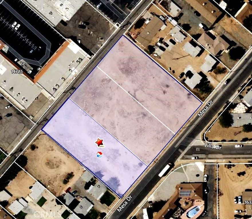 1.8 Acres Multi-Family. Land is located on Mesa where Villa Dr dead ends in Victorville.  Property does come with expired approved site plans for 28 Units.  Located less than 2 miles east of the I-15 Freeway. Surrounded by shopping and eateries such as Winco, Stater Brothers Market, Target, Food4less, Cosco, 99 Cent Store, Big Lots, Walgreens, Carls Jr, Panda Express, In-N-Out, Waba Grill, Jack in the Box, Subway, Farmer Brothers, Papa John's Pizza, Del Taco and many others.  Property is zoned R3 (Multi-Family, Residential) also good for Apartments.  The High Desert is now the future home of the recently approved High Speed Train form Apple Valley to Las Vegas, including their Maintenance Facilities. Over the course of the next three years, the project is expected to bring over 10,000 jobs and increase housing needs and boost the economy of the High Desert. Engineering work is already in process to connect the High Desert to Los Angeles and Palmdale/Lancaster.  Their are 3 parcels included in this acerage.  Each parcel is 25,000 sq ft.  (Parcel # 0477-201-06, 0477-201-07, 0477-201-08.) This is Prime Land so make this Opportunity Yours today!  You can call the City to verify all above information.