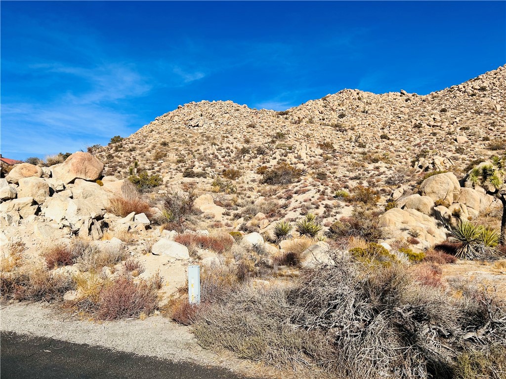 Approximately 1.4 Acres offering almost a 180-degree southern view of Yucca Valley. These two side-by-side residential lots are located in the popular area of Western Hills Estates. They offer gorgeous desert and mountain views, including the Joshua Tree National Park in the distance. Electric, Internet, paved maintain road and water in the street. Homes sell in the area at $600,000 and more, and it is a five-minute drive to Yucca Valley shopping and Hwy 62. Buyer rely on their own investigation. Drive by and experience the view and valley lights at night.