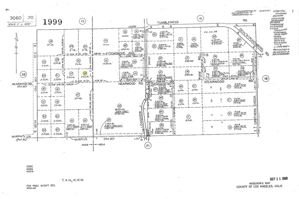 Beautiful area of Juniper Hills. Very near Devil's Punchbowl. Just west of Longview Rd makes easy access to Littlerock, 138 Hwy close by for easy commuting. Buy 1 or Buy 2 ! Side by side 2.5 ac each.