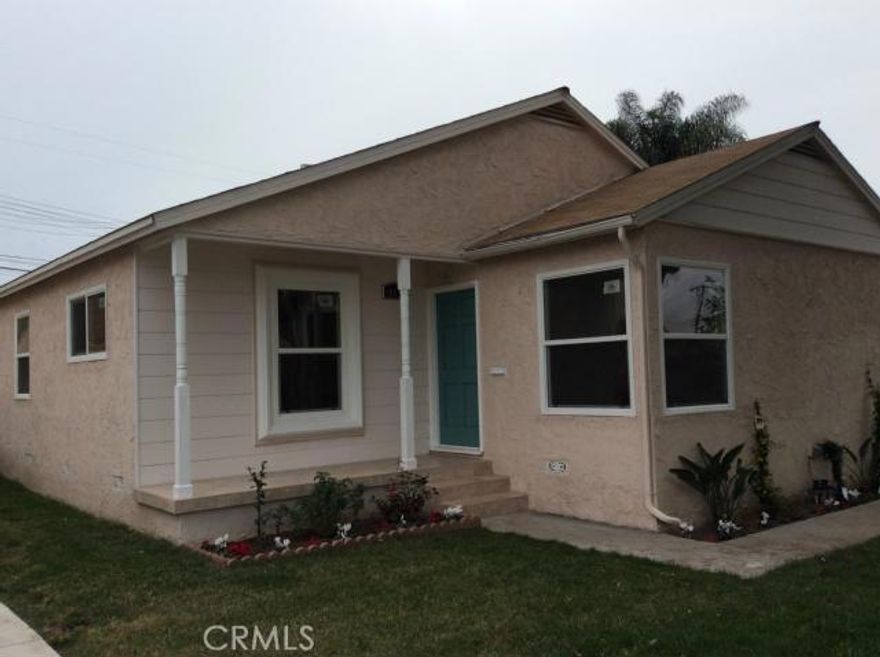 LOCATION!! Location! Stunning upgraded 3 Bedroom, 1 3/4 Bath home with a cement driveway for RV parking plus a 2 car garage, located on a nice Cul-de-sac street, Gorgeous Kitchen has New granite counter tops, new cabinets as well new stainless steel appliances, beautiful updated full bath!!plus a Newly added 3/4 permitted Master Bath, New wall furnace heater, gleaming laminated wood floors throughout, new lighting and fixtures.  Home has New copper plumbing, electrical and gas lines, new energy efficient windows and doors, new water heater, Enjoy inside laundry! all permitted and finished!! and much more, ready to move in! you must see it.