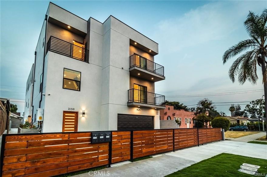 2152 S West View is a premium triplex consisting of a massive 1,819 SF, 3-story townhome style units 5 bedrooms and 5 bathrooms. Built in 2020 offering washer & dryers, stainless steel appliances, balconies with stunning views, European kitchen cabinets, 10’-11’ ceilings, walk-in showers, top-notch back framed windows, convenient built-in storage, 100% waterproof flooring and spacious, open floorplans. On the first floor offers a full on-suite, second floor features kitchen area, living and two bedrooms and third floor features 4th and 5th bedroom. Unit is pre-wired cable and internet in every room, camera HD security system w/ TV monitor, a motorized security driveway gate, 2 assigned tandem attached garage parking spaces, separate meters for gas, water & electric! Located 5 minutes from Culver City and the countless hotspots in the area, including the trendy Helms Bakery District!