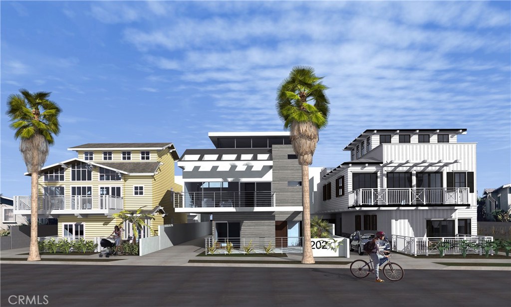 Brand new construction in South Redondo Beach! Designed by Pat Killen and developed by Dennis Cleland, this is a fantastic property. Traditional floor plan with ALL bedrooms on one level. Living room and kitchen all open together to nice size backyard. Amenities include: custom kitchen cabinetry with Thermador stainless steel appliances, Hardwood Floors, fireplace and laundry room. Very large master bedroom with large walk in closet, his and her vanities, custom finishes you will not find in many homes. This unit is plumbed for Air Conditioning.