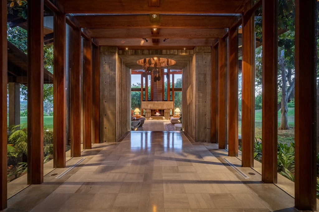 After building one of California’s most successful businesses, the great business tycoon and philanthropist, beloved Roland Sahm, decided to build Del Dios Ranch. Located in the Covenant of Rancho Santa Fe, Del Dios Ranch comprises some 49+ acres with 360-degree views from its private hilltop setting. Situated in a prized section of Rancho Santa Fe, the estate is one of the largest offerings available in the area. The residence is a marvel of great design with its redwood, glass, and (see supp) marble structure, complemented by foundations and framework of poured-in-place concrete. This magnificent property boasts producing Valencia orange groves on 40 acres, a lake, guest house, tennis court, and equestrian facilities. The house was crafted by well-known architect Fred Briggs, who distinguished the property with soaring, vaulted ceilings; walls and beams of redwood that was milled on the property itself; radiant-heated marble floors; and glass skylights and windows. An entire wing of the house has been dedicated to a serene indoor pool and spa facility, while the master suite occupies its own exclusive second level. Three en-suite bedrooms are located on a separate first floor wing. The home’s interior was created by celebrated designer Arthur Elrod. Completed in 1973, the main residence took more than three years to construct. The Covenant of Rancho Santa Fe is known for its top-ranking schools, its exclusive golf course, and proximity to the Del Mar Racetrack and Pacific Ocean beaches, which are among the finest in the country.. Neighborhoods: Covenant Equipment: Pool/Spa/Equipment, Range/Oven, Satellite Dish, Shed(s) Other Fees: 0 Sewer: Septic Installed Topography: LL,RSLP,GSL,SSLP Guest House Est. SQFT: 920
