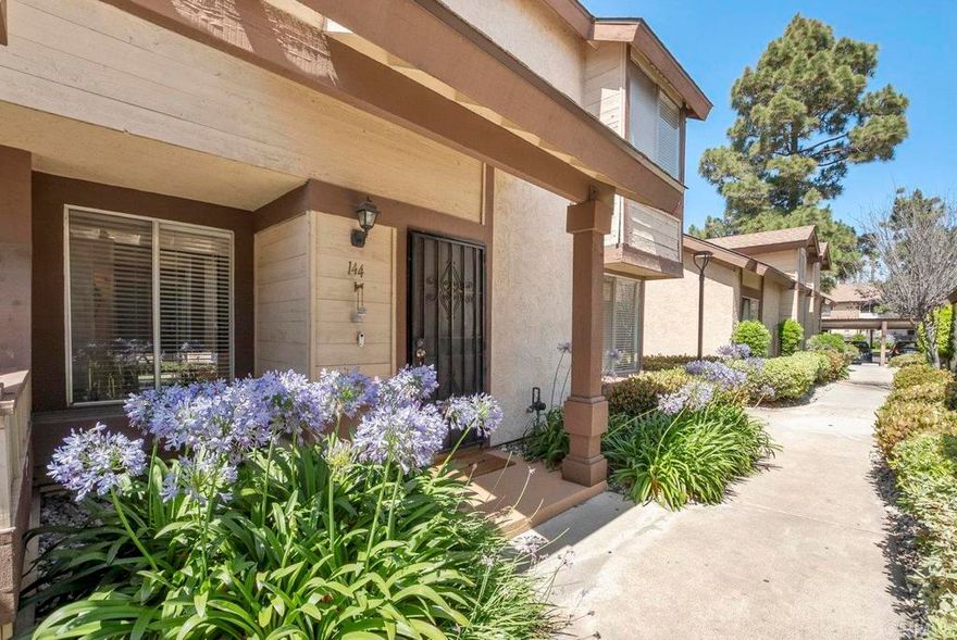 Great 3 bedroom starter home end unit with a private backyard, great for entertaining! This move-in ready home has also been recently painted, refinished kitchen cabinets with stainless steel appliances. Condo also comes with two designated parking spots, one carport and one assigned. This complex has walking trails, community pool and playground. Conveniently located close to everything! Shopping centers, freeways, public transportation & schools.