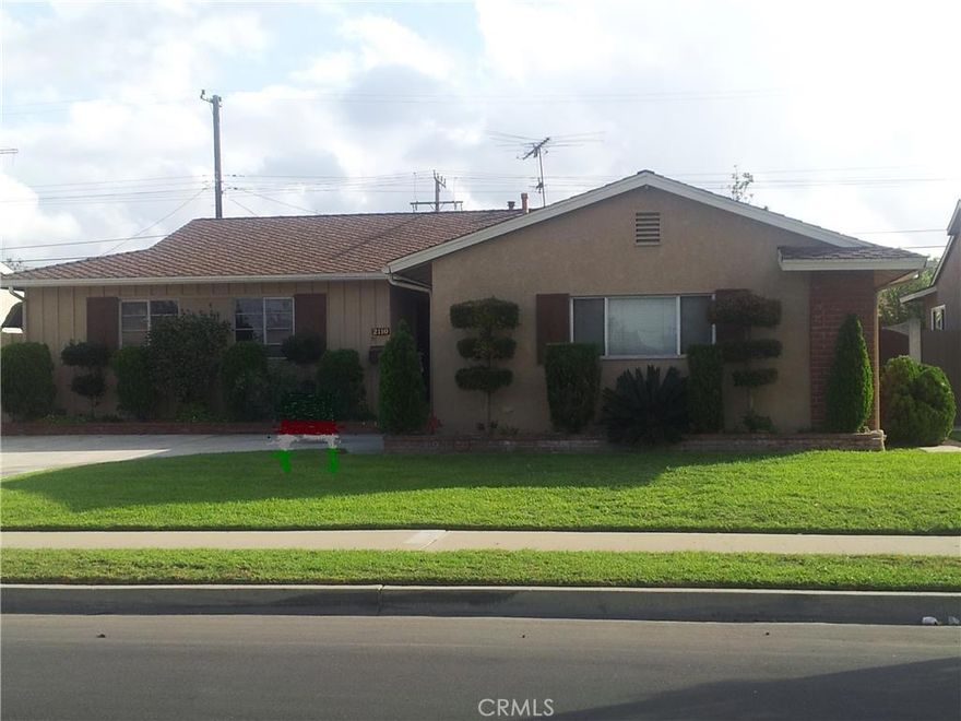 Good House with Good Bones in a Nice Pride of Ownership Neighborhood. This Bright and Cozy 4 Bedroom/1.75 Bath Home has New Interior Paint, New Carpet in Bedrooms, Newer Vinyl Plank Flooring, New HVAC, and Newer Roof is Approximately 7 Years Old. The Large Kitchen Has Lots of Extra Cabinets and the Attached Garage Also Has a Generous Amount of Built-in Storage Cabinets. There is a Brick Fireplace in the Living Room. Copper Plumbing. The Extra Wide  Driveway Allows Plenty of Parking. Master Bedroom has Mirrored Closets. The Back Yard Has Block Walls and is Ready for Your Private Touches. The Enclosed Patio is Not Permitted and Not Included in Square Footage But is Very Well Done and Makes For a Nice TV Room or Kids Area. Close to Shopping, Business Centers, Restaurants, and the Anaheim Packing District. Easy Access to 5,91, and 22 Freeways.