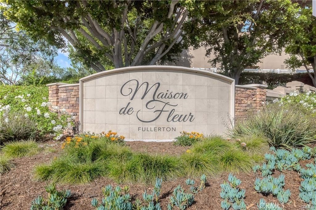 ** Most popular townhouse complex also known as "Maison De Fleur" community in Fullerton ** Very convenient location with 3 bedrooms and 2.5 baths ** Gourmet kitchen with upgraded quartz counter tops and new cabinets ** Laminate floors throughout ** Light-filled throughout the inside of the property with recessed lighting ** Master suite has walk-in closet, dual sinks and laminate flooring ** Newly painted inside ** Open floor plan with cathedral ceilings and cozy fireplace ** Direct access to the 2 car attached garage ** Washer and Dryer included in rent ** Walking distance to HOA pool and spa, Shopping ctr, Ralph Clark Regional park ** Near Los Coyotes Golf Course and Westridge Golf Course **