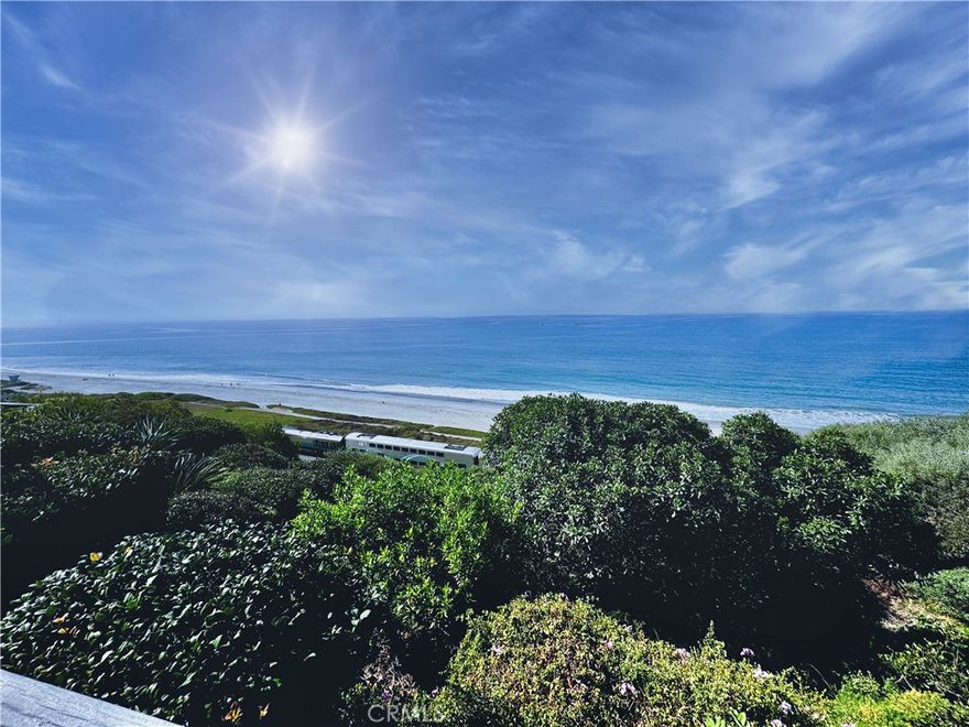 Never before on the market before, this timeless mid-century designed home offers a private courtyard entry evoking a sunset magazine vibe; the floor to ceiling and clerestory windows bathe the interior with indirect light.  Stepping through the stained glass courtyard courtyard door is a potted garden and looking beyond are views to the ever present pacific ocean, visible from most rooms. Perched bluff top looking straight out to the pacific with unobstructed views up and down the coast. Does not get better! An Artist lived here... the bonus room upstairs is an art studio with skylights that offer the perfect filtered light to create your next work of art, and that the owner did.  The two car garage has a separate large workshop that is the envy of anyone wanting a tool shop or work space.  A short distance to Oceanfront Leslie Park and nearby is access to sink your toes in the sand at lost winds beach; sand volleyball, and coveted surf spots for which San Clemente is so renowned are easily accessible.