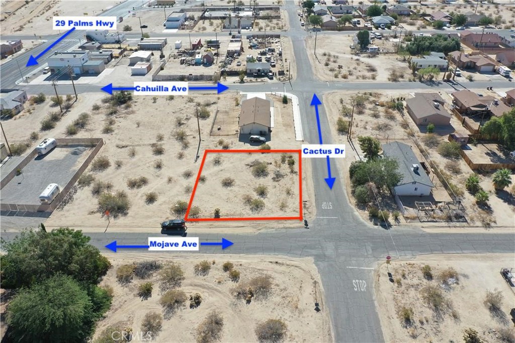 Central location in Twentynine Palms, CA! If you are a nature enthusiast, then this is the location for you! This property is just down the street from one of the entrances to Joshua Tree National Park. You are also not far from downtown 29 Palms for amenities and employment. This is near a developed residential neighborhood and utilities appear to be available for connection in the street. According to the city website, this zoning allows for a broad range of commercial, retail, professional office and service-oriented businesses, including supermarkets, restaurants, hotels/motels and specialty retail stores. The Downtown commercial corridor is designated "General Commercial" to provide for retail and service uses in a pedestrian-friendly setting, and is subject to the requirements set forth in the Downtown Economic Revitalization Specific Plan. All interested buyers should verify this information with utility companies and the city direct. Drive by today and envision your future!
7100 square feet / 0.163 Acres
APN# 0615-081-01-0000
Coordinates: 34.134432 / -116.092092
