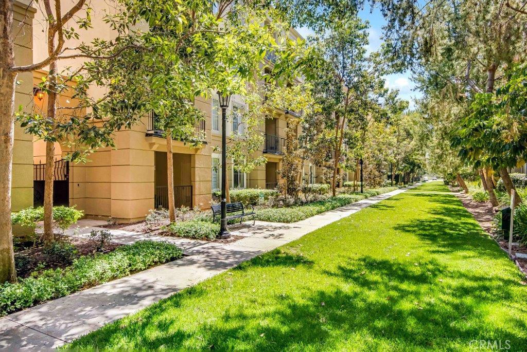 This is a gorgeous 2 bedroom and 2 bath plus a large loft which could be used as a third bedroom. Open floor plan condo in Avenue 1 is located on the 4th floor with huge ceilings and no one is above. This is a rare end unit and only one shared wall. The condo also includes a private patio/balcony. There are stainless steal appliances, washer and dryer in unit, granite counter tops. An immaculate unit has been freshly painted and new carpet. Rarely available floor plan and 2 gated private parking spaces plus ample guest parking. Live in a resort environment with lots of amenities, pool, spa, fitness center, bbq, business center, basketball court, billiard room and lot more. Extremely convenient to UCI, shopping, freeways, entertainment and much more.