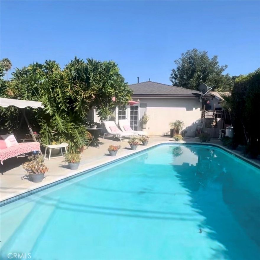 Welcome to 8513 Corbin Ave, where comfort meets outdoors adventure in the heart of Winnetka. This 3-bedroom, 2-bathroom home features with a spacious floor plan of 1,700 Sq.Ft. A complete living area with a gas fireplace,  a 2  sliding glass doors provide direct access to a bonus  family-room surrounded by sliding doors a french doors provide direct access to the back yard. Outdoors, enjoy the sparkling pool, sun and nice patio landscape, perfect for relaxing or entertaining. Enjoy the convenience of NO HOA or Mello Roos. Close access to Freeways 101, 405, 118 shopping centers, restaurants coffee shops and parks. This property also offer a brand new roofing with the respective warranty.