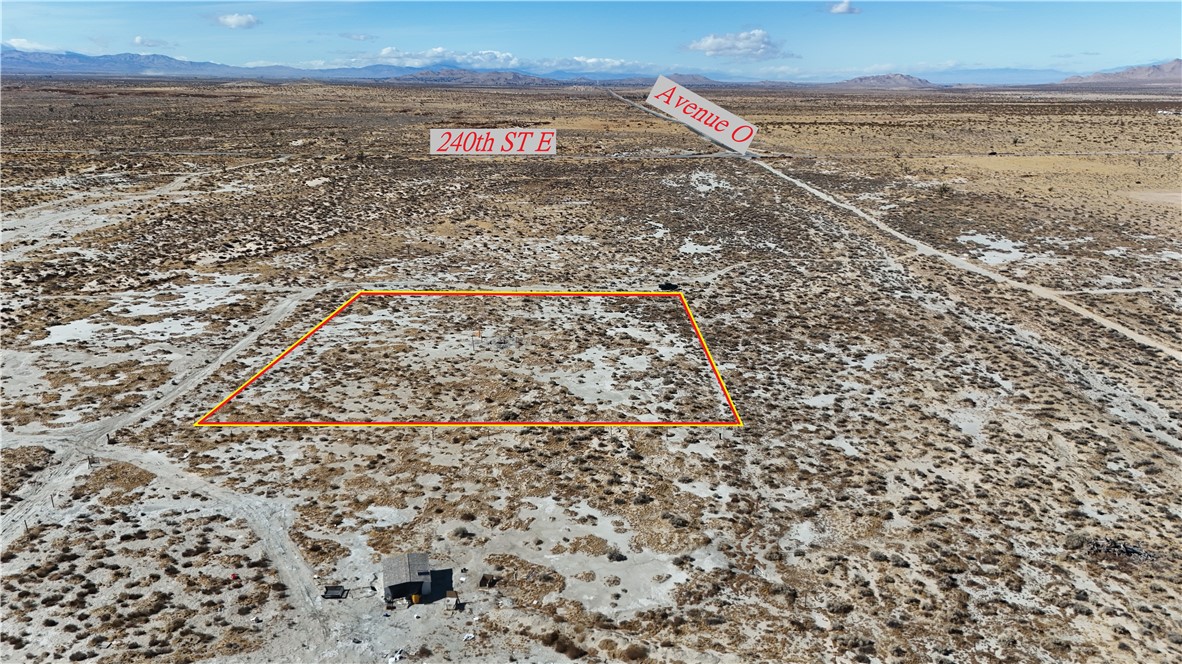 Marketing Remarks: APN: 3091-004-015 Coordinates: 34.615278, -117.697722 2.56 acres for sale in Palmdale, CA. This parcel is located near the intersection of E Ave O and 240th St E. Wide open space near to Lake LA.