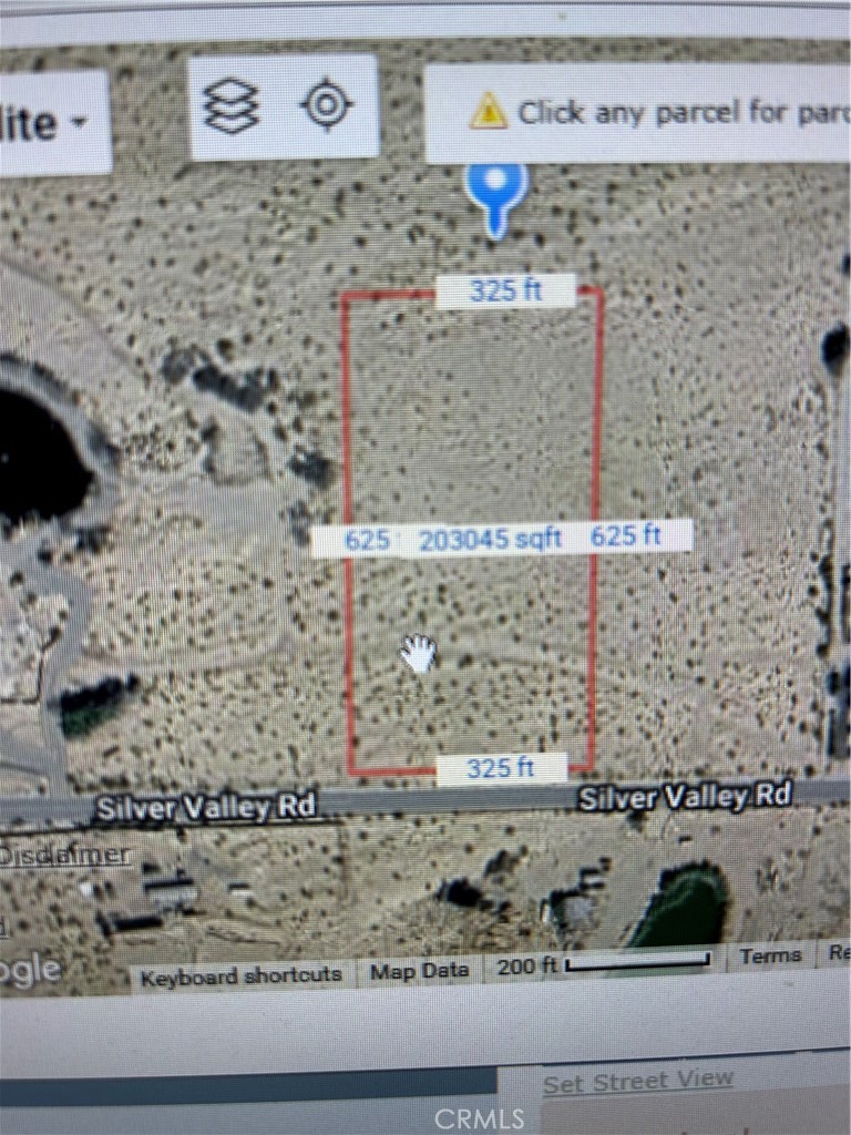 Own five acres for this low price. Sits just north of another five acres on Silver Valley Rd in Newberry Springs. There is electric nearby. We use wells here. You will need to put one in. A small community , mostly Agriculture, Pistachios and Alfalfa are the main crops. We ride horses, hike and ride ATV's and dirt bikes. There are two truck stops, An elementary school, two bars and a Cafe.
Shopping is 30 minutes away. Jobs are thirty to one hour. Newberry Springs is sandwiched between the i-40 and I-15 two hours from Las Vegas or Laughlin and the River.