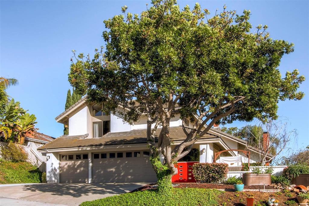 Beautiful La Costa home designed for entertaining. No HOA or Mello-Roos! Open and bright floor plan with 5 bedrooms and 3 full baths, gated front yard & beautifully remodeled kitchen. Full bed & bath downstairs, 3 car garage, AC, two outdoor entertainment areas & very private location. Two beautiful fireplaces, indoor laundry, built-in spa, cathedral ceilings in living room & spacious master suite. Close to upscale shopping, fine dining, world class resorts & picturesque Carlsbad beaches..great location!! Neighborhoods: La Costa Equipment: Dryer,Garage Door Opener,Pool/Spa/Equipment, Range/Oven, Washer Other Fees: 0 Sewer: Sewer Connected Topography: GSL