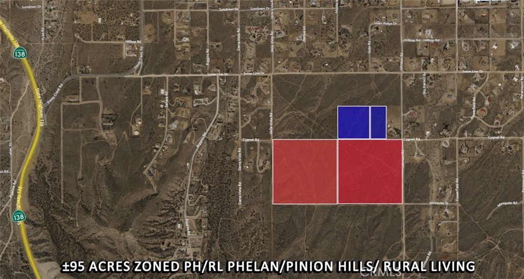 Situated between Hwy 138 and I-15 Freeway, south of Phelan Rd provides an easy drive or commuting to work. Great views nestled at the base of the San Gabriel Mountains overlooking the High Desert. Minimum lot size of 2.5 acres. Utilities nearby –Buyer to Verify.