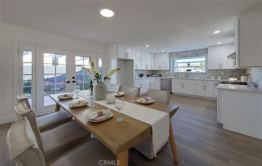 Epic pool home with 2 MAIN floor bedrooms on a Cul-De-Sac with only 4 homes. **Huge 12,120 Lot**RV Parking. Gorgeous front elevation. Custom front door with stain glass. Beautifully appointed, this stunning residence offers easy living with elegance and style! As you enter this incredible home you are greeted with the open concept that everyone loves that leads into the dining room that is connected to the kitchen & dining room.. No expense was spared.. The upgrades are incredible with a New gourmet kitchen with New white custom cabinets, New quartz counters, New custom marble back splash, New stainless steel appliances, New stainless steel Range, New hood, New sink, New recessed lights, & New fixtures. New custom waterproof floors, New recessed lighting. New outlets, New baseboards, New paint inside & out. Scraped ceilings. Smooth stucco on the exterior. Double pane windows & gorgeous french doors off the dining & living room. New custom porcelain fireplace. Very light and bright. Huge Master suite upstairs has vaulted ceilings & a walk-in closet. Master bath upstairs has custom marble on floors, walls, & shower. New custom marble shower with a New separate tub & rain showers. New vanities with double sinks. New mirrored closet doors in all bedrooms. Central A/C. Tropical paradise in the backyard with a gazebo, pool & spa that has New plaster, New tile for entertaining! New custom garage door. 4 car driveway and separate rare RV Parking. Home is located close to parks, tennis courts, shopping, dining, great schools, 5 freeway, and Laguna Hills center. Low tax rate and no HOA fees.  Make this your very unique dream home today!