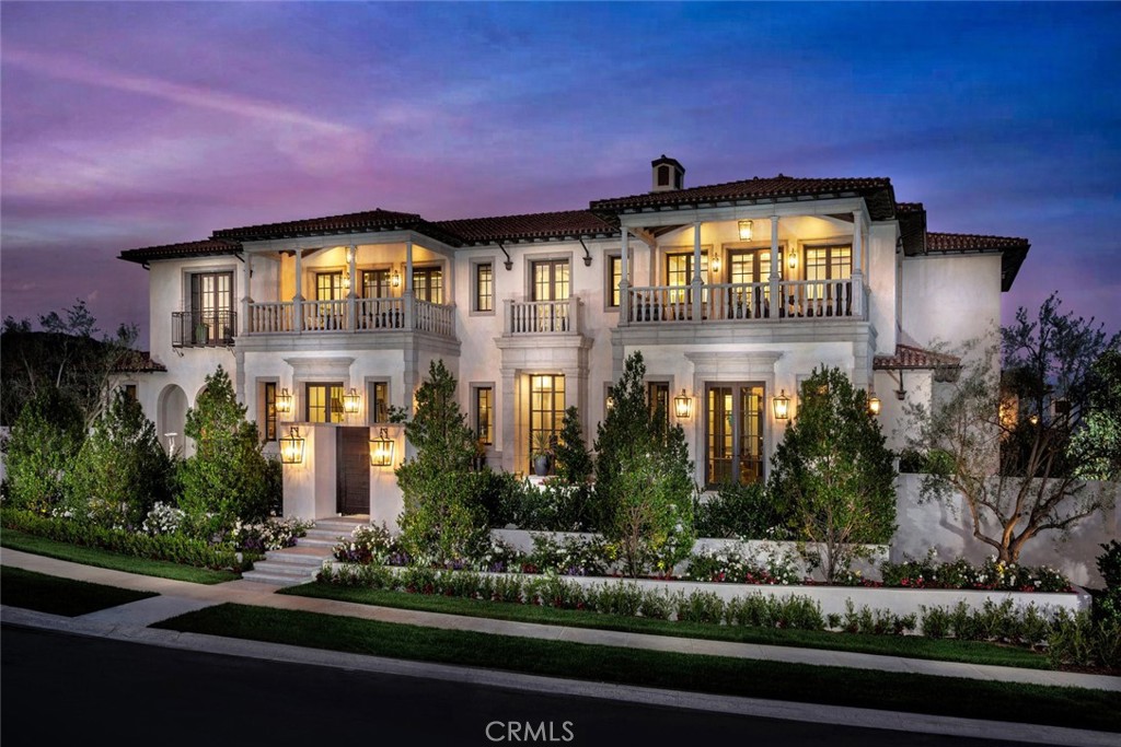 CRYSTAL COVE CUSTOM HOME ESTATE. Award winning Homer Oatman Architect with Davita Builders have created the masterpiece at 5 Coral Ridge. This magnificent Estate has a open floor plan. The Northern Italian Exterior Design mixes with a Modern Luxury Interior Design . The Estate has 35 Foot building height that allows for the generous heights in the rooms with amazing ceiling design thru out the home on all 3 levels. The Estate has a total of 6 Bedrooms, including 2 Master Resort Style Suites on the First and Second Floor, 11 Bathrooms, in home office, living room, dining room, 2 Full kitchens with a commercial Walk In Refrigerator. Laundry in each master suite plus laundry rooms on each floor, 7 car subterranean garage that has space for the collector car area . The lower level has the Sunken Garden with automatic doors, glass theater, 6 interior fireplaces 2 exterior fireplaces, 4 exterior fountains, Elevator that has 2 sided opening stops at all floors including opening into the garage. Vantage Lighting system. Views from the upper master has ocean views and the back yard are the beautiful canyon views with the city light of Laguna Beach in the evenings. This amazing estate is ready for the right family to call it home.