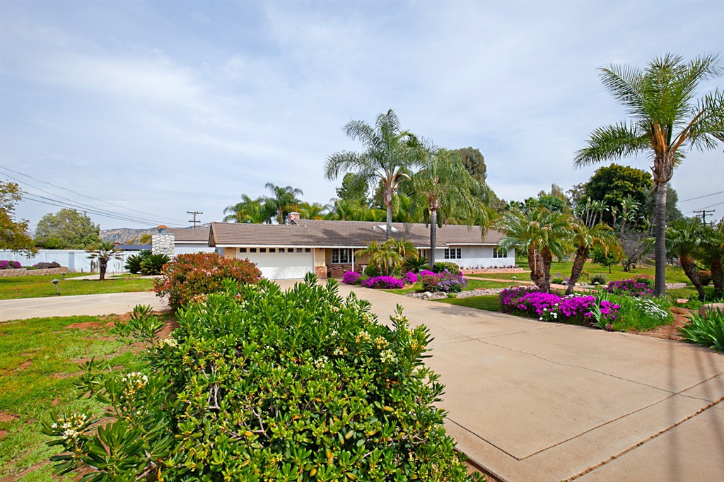 An amazing opportunity to call this home!! Beautiful single story 4 bedroom home in Eucalyptus Hills with a guest home that enters from another street! Perfect for extended family or rent it and pay half of the mortgage. Resort style pool & cabana for endless summer fun! Main house features a chef's kitchen complete with Sub Zero & Dacor appliances, Pella windows & doors. Park like grounds with outdoor fireplace, tiled courtyard, all on a premium corner flat lot with electric gate access. Neighborhoods: Eucalyptus Hills Other Fees: 0 Sewer: Septic Installed Topography: LL