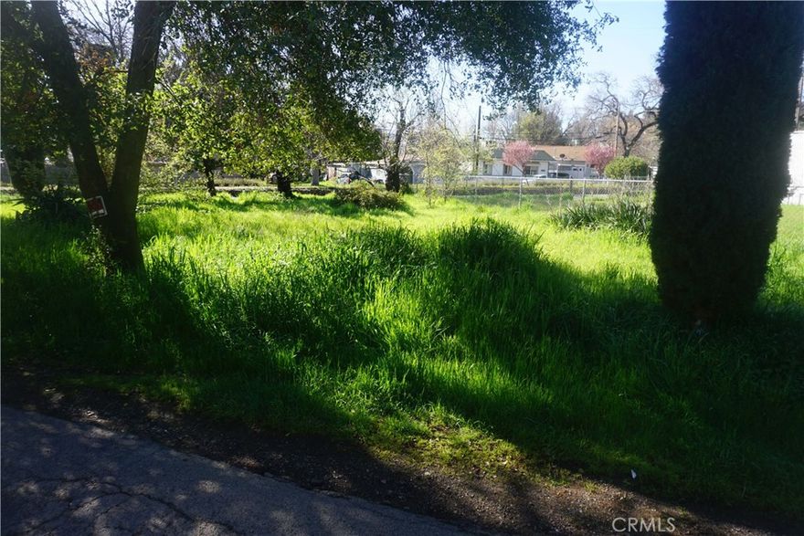 Level Commercial Lot in the Plaza Area; Located behind Red& White Store. Paved Streets; Sewer and water connected to the property, fees paid; Shade trees along the perimeter. There was a house one time, may be potentially used as residential after an administrative hearing with the County.