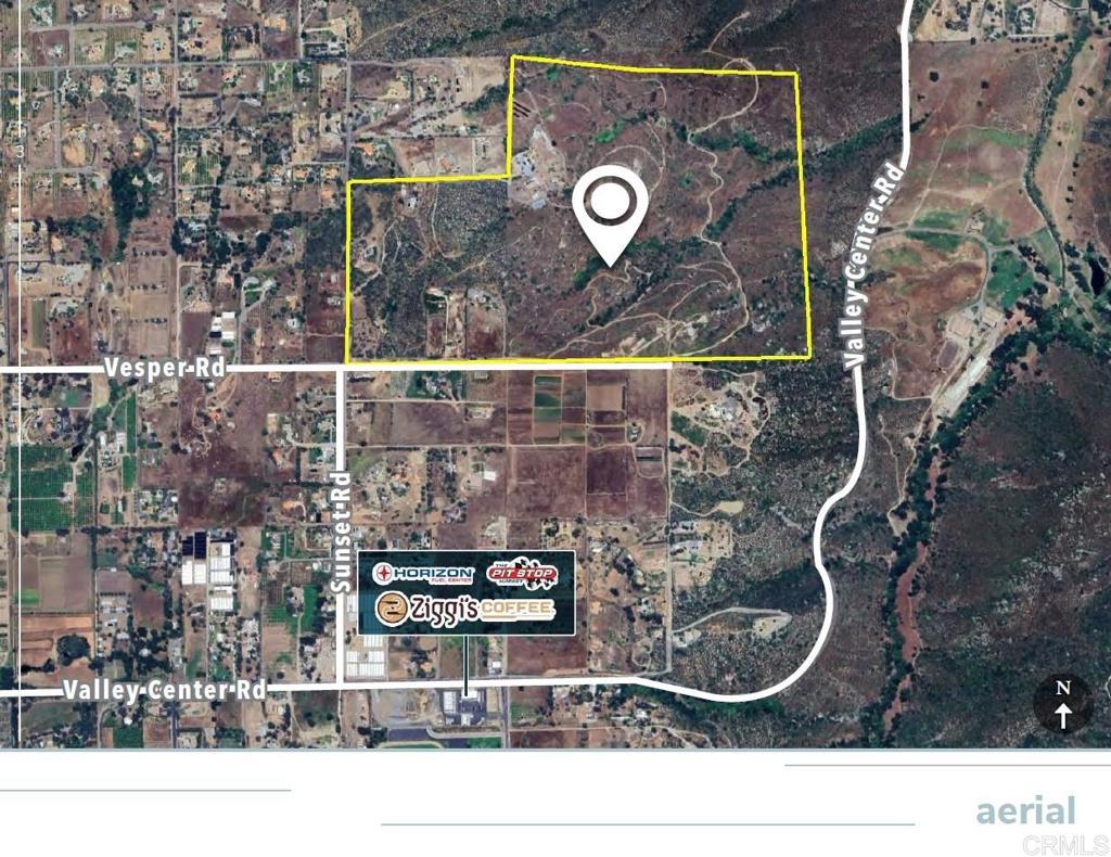The subject property is approximately 118 acres of prime agriculture land in Valley Center, California. There are four wells on site, three water meters, and 3” water lines throughout the property. Current structures on site include an approximate 816 sf single family home, a 10’ by 12’ office, one 100,000-gallon concrete water tank and eight 10,000-gallon water tanks. There are plans in process for a 3-bedroom 3 bath home. The property is in an excellent location and the zoning allows for continued agriculture use and future development.