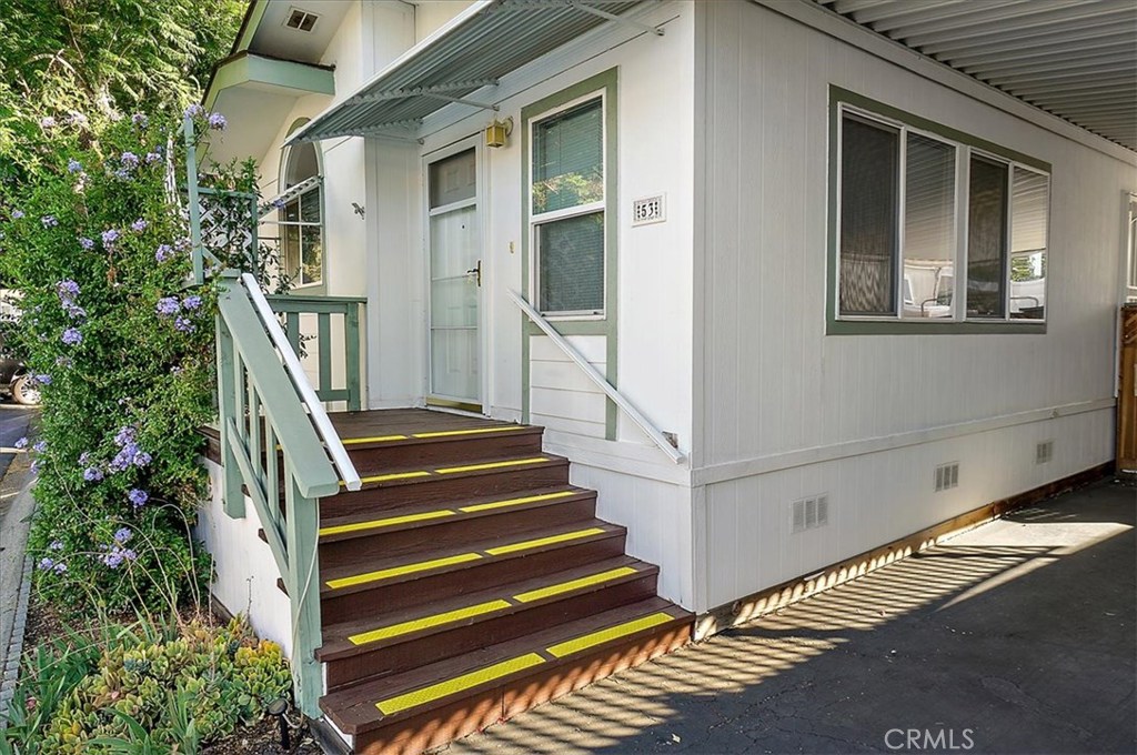 Back on the market! Looking for that affordable living, move-in ready opportunity in the heart of San Luis Obispo? Talk about location...don't miss your chance to own this beautifully upgraded home in the desirable Creekside Mobile Home Community! Offering an open floorplan with 3 bedrooms, 2 baths, a spacious kitchen, breakfast bar, separate dining area and laundry room. The many upgrades include new carpet, custom window coverings and blinds, new mounted microwave, aluminum awnings, rain gutters, newer water heater and a custom mobile lift off the side entrance door of the covered carport offering additional entrance access. Outside you'll love the landscaped patio area, perfect for entertaining and an insulated shed for plenty of storage. Enjoy the many amenities that Creekside has to offer including a community clubhouse, recreation room, playground, heated pool and spa. This home is ideally located near all the community amenities including a lovely wooded park/picnic area backing up to the San Luis Creek with a tranquil walking path. This opportunity won't last long...welcome home!