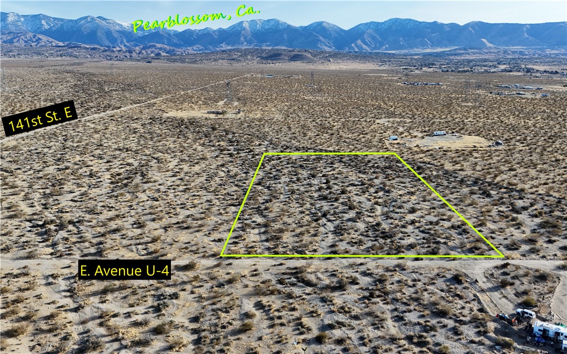 APN: 3039-024-031 Coordinates: 34.524389, -117.881333 5 Acres for sale in LA county. This parcel is located in Pearblossom, CA. Excellent location nor far off of HWY 138. This area is a growing rural community in the Antelope Valley with stores and restaurants near by in Pearblossom.