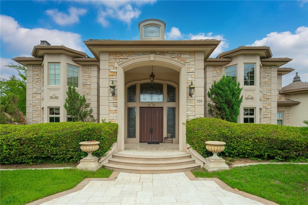Back on Market!!!Majestic And spectacular private estate nestled within the prestigious North of Arcadia. With an enchanting blend of elegance and comfort, this exceptional home is a masterpiece of luxury. As you approach the front door, you'll see the majestic double staircase and soaring celling.
The kitchen is complete with built-in refrigerator, double oven and opens to spacious family room and an expanded breakfast area. The master suit with a spacious wash area, shower and walk-in closet, The theater room adds highlights to this house. Whether you're an entertainer at heart or seeking a serene retreat, this property offers it all. This property has been customized and expanded to perfection, including the 600sqft guest house, an outdoor California room and swimming pool.