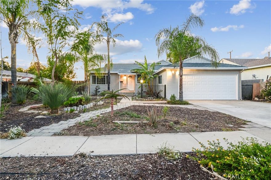 Beautifully Remodeled Single-Story Home for Sale!  Great curb appeal!  Great Street!  This Beautiful Home features 3 Bedrooms, 1 Bathrooms, 1,109 Sq. Ft. of Open & Spacious Living Area, Beautiful Kitchen w/ White Cabinets, Stainless Steel Appliances, Stainless Steel Sink, White Quartz Counter-tops, Beautiful Light Wood-Colored Wide-Plank Vinyl Flooring throughout, Abundance of Windows lets lots of natural light in. Nicely Custom Painted Interior & Exterior, Recess Lighting, Ceiling Fans, Large Backyard, Huge Lot @ 8,060 Sq. Ft.  Lovely Neighborhood is near all amenities, including shopping centers, parks, entertainment, grocery stores, schools, banks, and restaurants.   Come take a look!